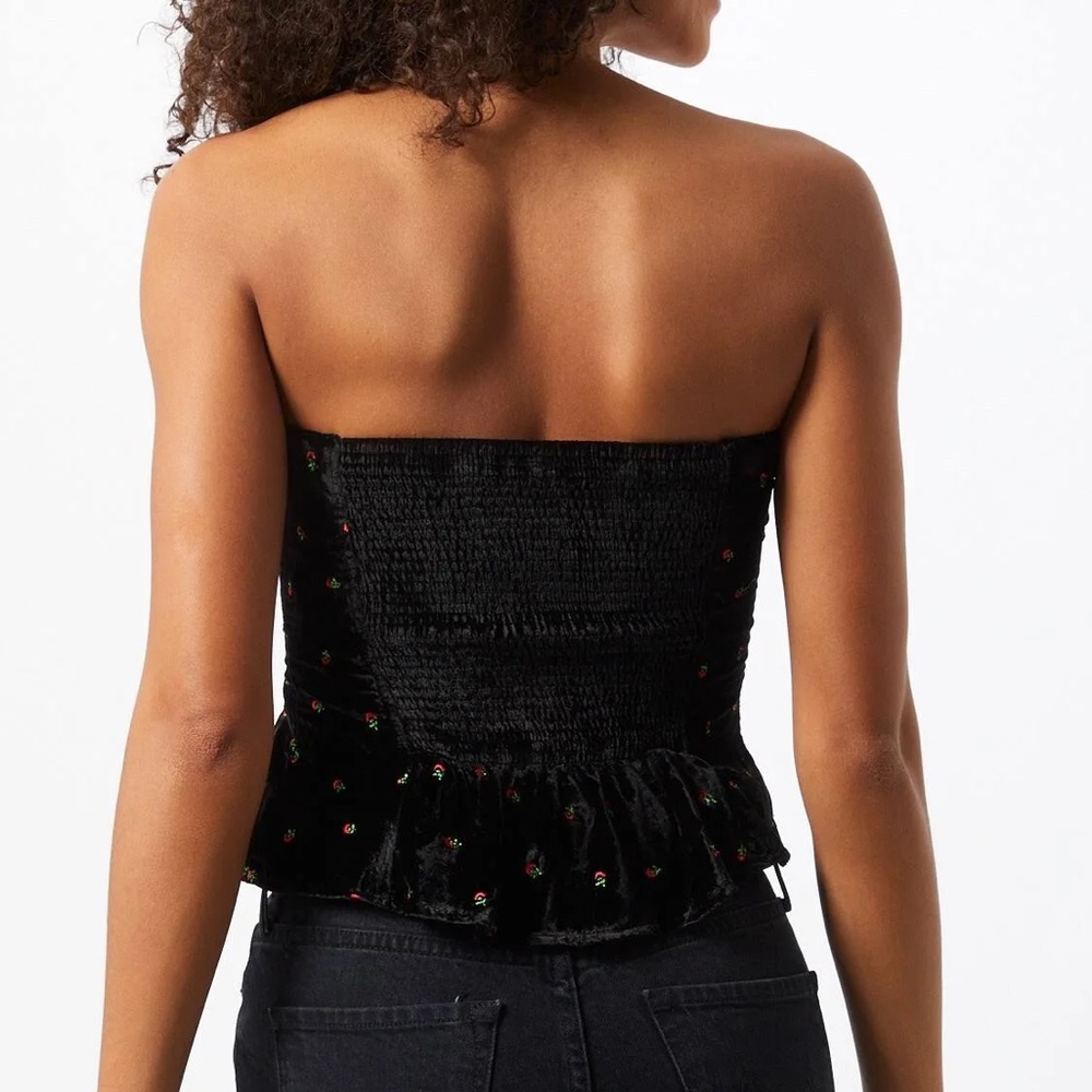 NWOT Free People Rosie Embroidered Bustier Top - Picture 3 of 10